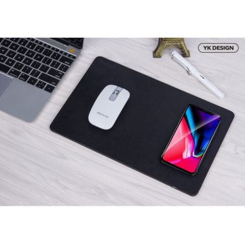 Wireless Charger Mouse Mat YK in Black Charger FoneFunShop   