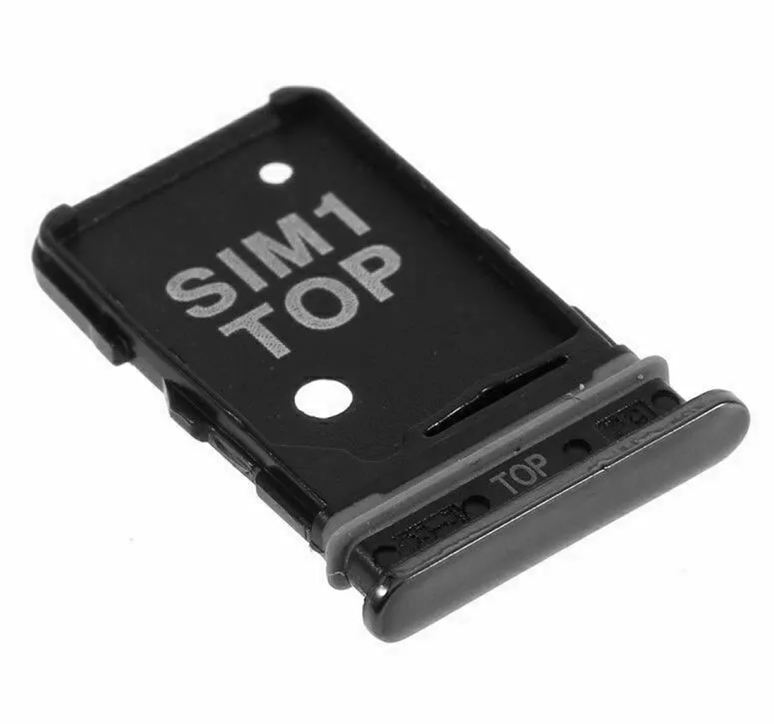 Sim Tray For Samsung A80 A805F in black Sim Tray FoneFunShop   