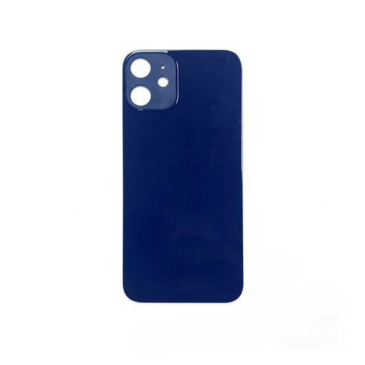 Glass Back For iPhone 12 Mini Plain In Blue Glass Back FoneFunShop   