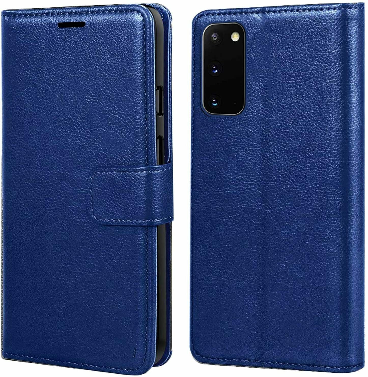 Case For Samsung S21 Plus S30 Plus PU Leather Flip Wallet Blue Case Cover FoneFunShop   