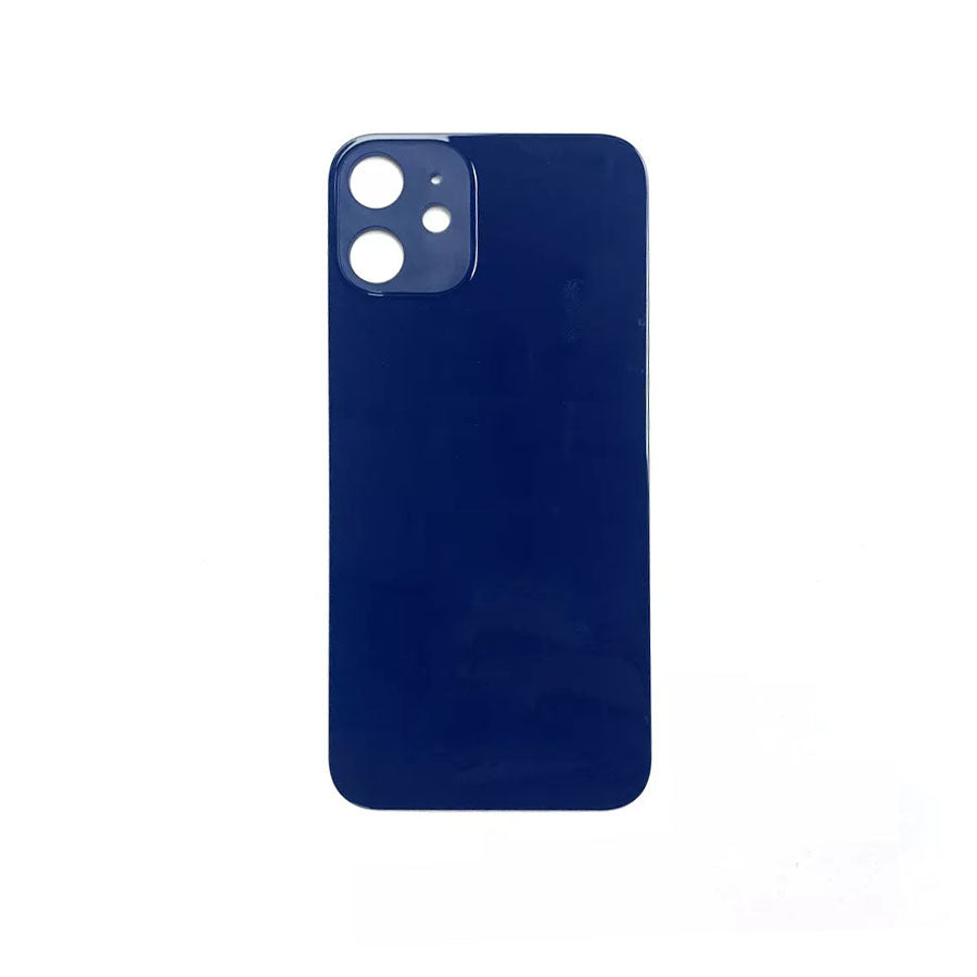 Glass Back For iPhone 12 Pro Plain in Blue Glass Back FoneFunShop   