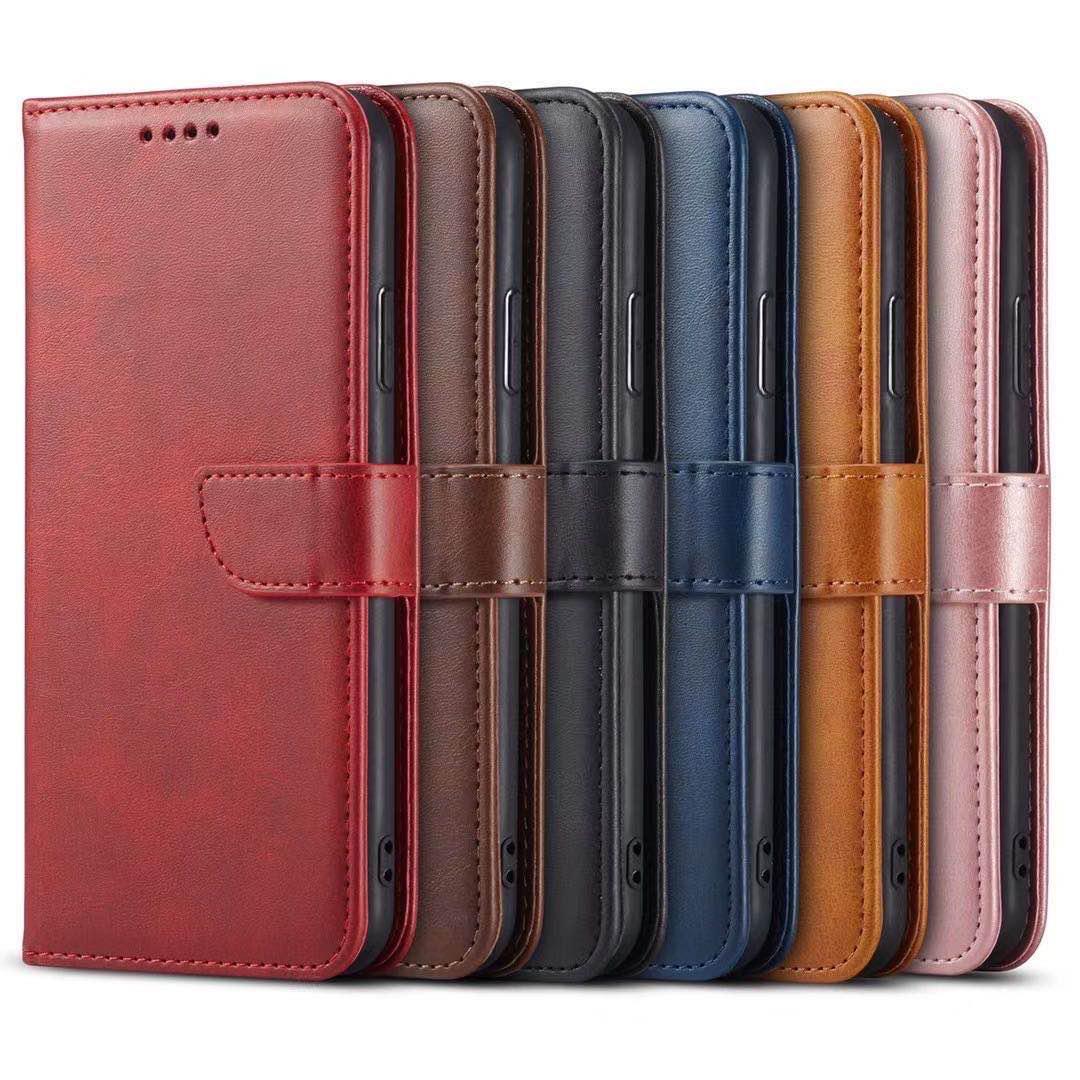 Case For Samsung S21 S30 Luxury PU Leather Flip Wallet Brown Case Cover FoneFunShop   