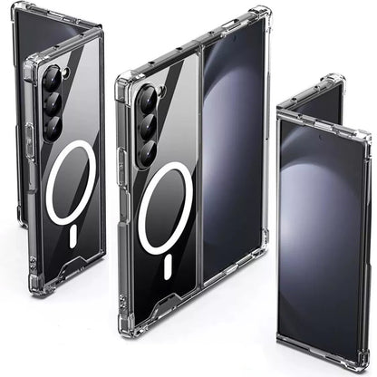 Clear Case for Samsung Galaxy Z Fold 6 Magnetic Compatible with MagSafe Anti-Scratch Silicone Case Cover FoneFunShop   