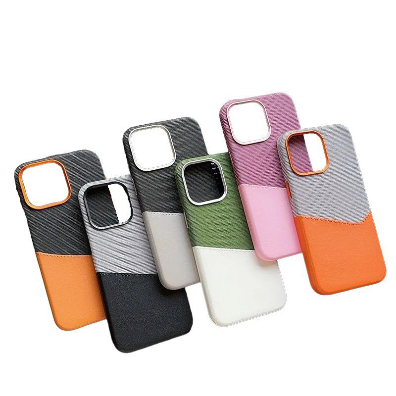 Case For iPhone 16 / Plus / Pro / Pro Max in Two Colours Card Holder Cloth Phone Cover Case Cover FoneFunShop   