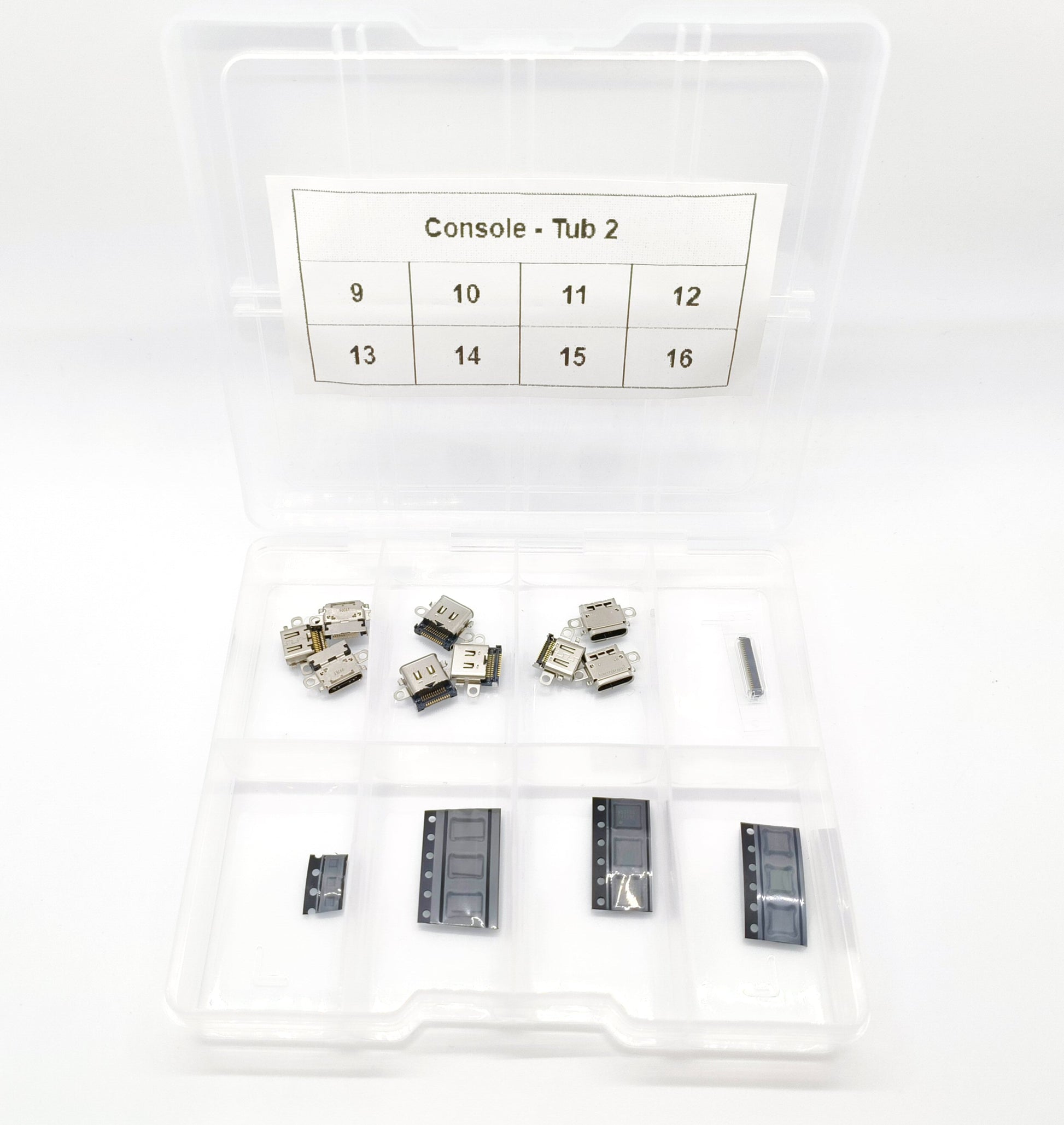 Small Components Pack For Console Repair Including 45 Components Charging Port FoneFunShop   