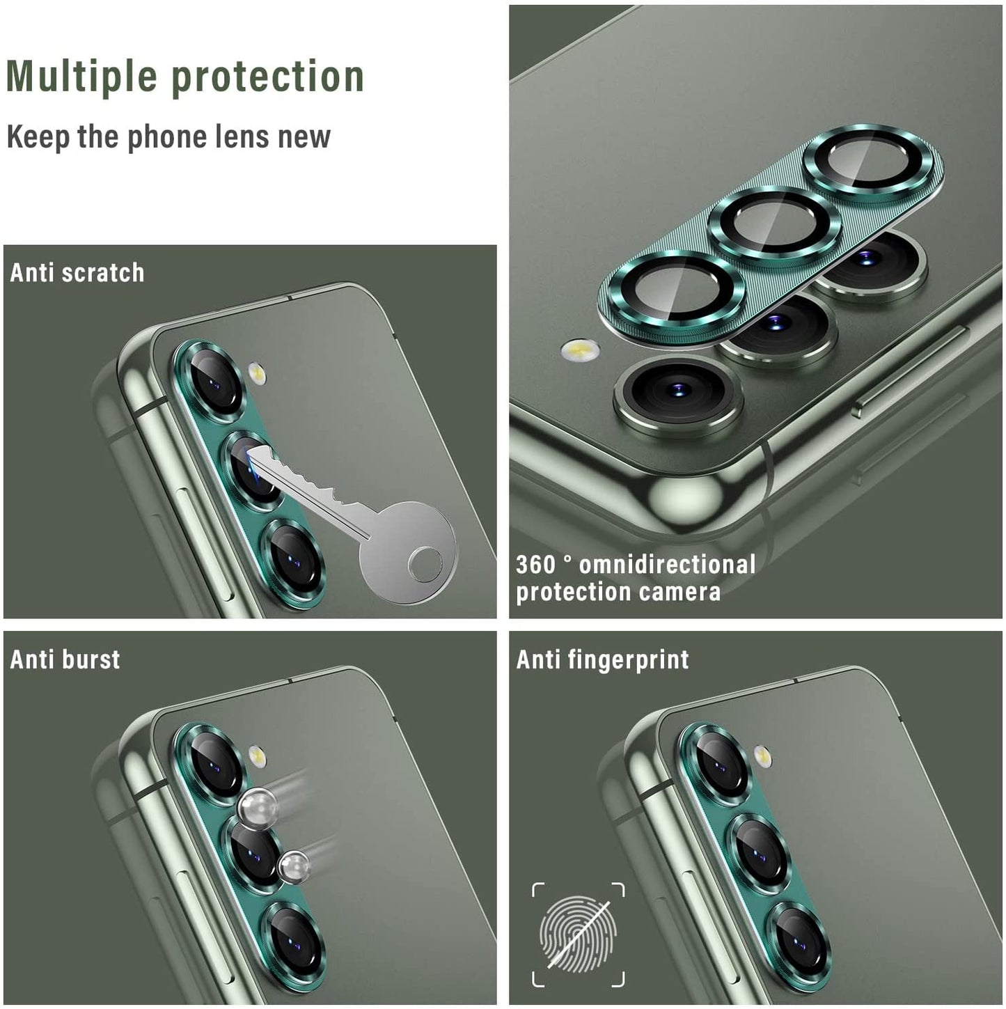 Glass Camera Lens Protector For Samsung S23 Full Cover Camera FoneFunShop   