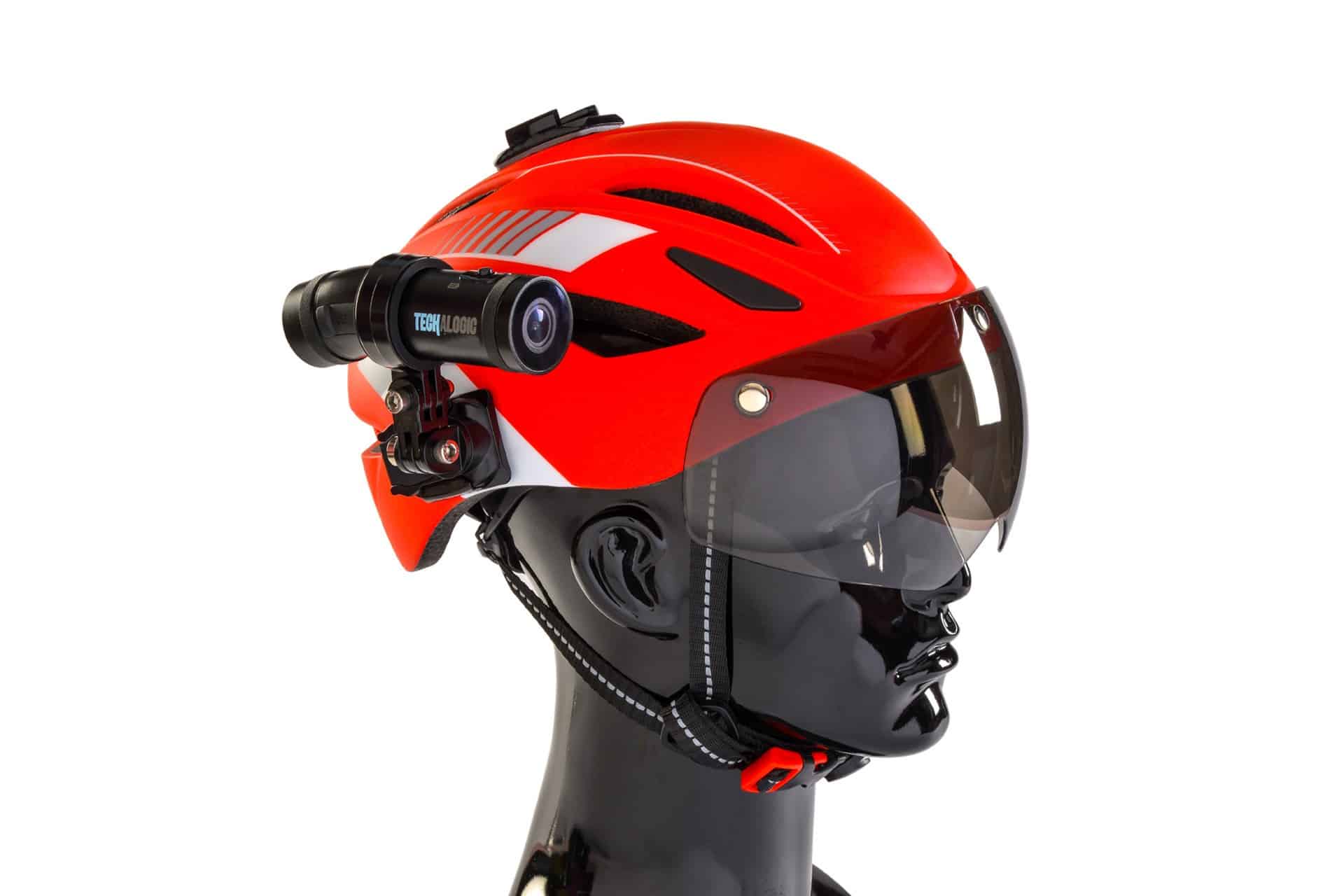 Techalogic DC-2 Pro Helmet Camera QHD 2K Dual Lens Front and Rear Record Camera FoneFunShop   