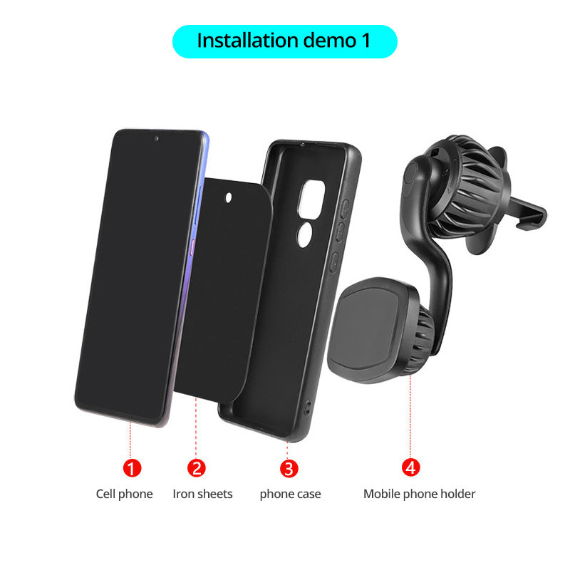 Magnetic Car Vent Phone Holder With Magnetic Quick Release  FoneFunShop   