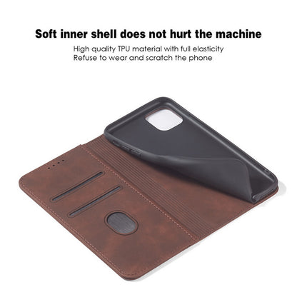 Flip Case For iPhone 15 Leather Multi Card Holder Phone Case Stand in Brown Case Cover FoneFunShop   