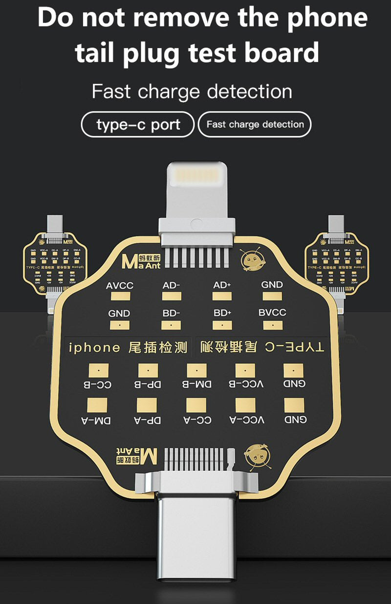 MaAnt Non Remove Phone Tail Plug Charging Fault Test Board For iPhone Android  FoneFunShop   