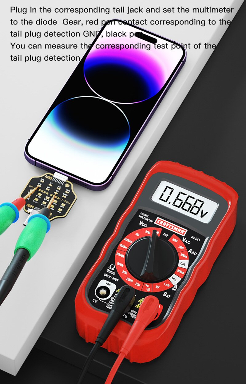 MaAnt Non Remove Phone Tail Plug Charging Fault Test Board For iPhone Android  FoneFunShop   