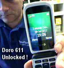 Doro Network Unlock Service (mail-in service) Unlock FoneFunShop   