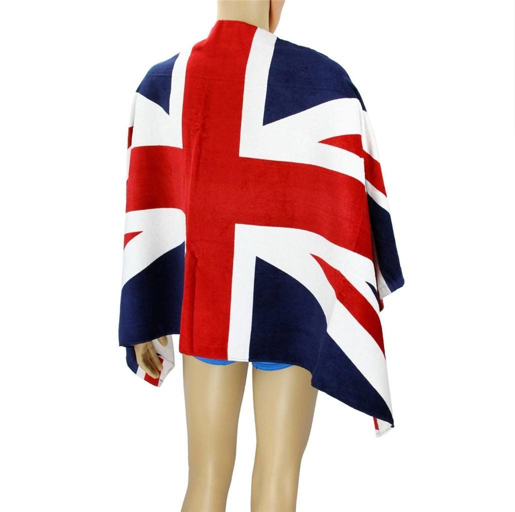 Union Jack Beach Towel 100% Cotton British Flag Printed Design Towel FoneFunShop   