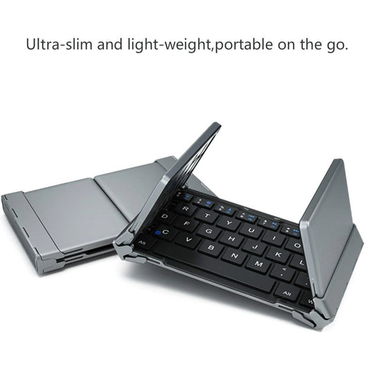 Bluetooth Keyboard For Android iOS Windows Tri Fold Black  FoneFunShop   