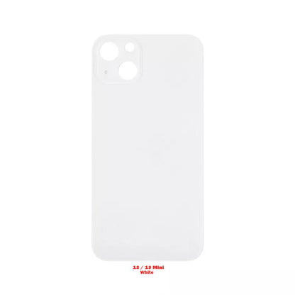 Glass Back For iPhone 13 Mini Plain In White Glass Back FoneFunShop   