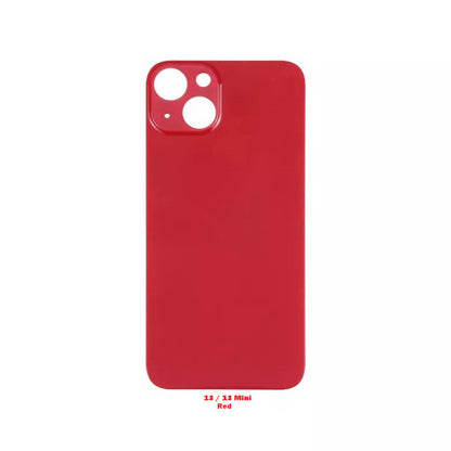 Glass Back For iPhone 13 Plain In Red Glass Back FoneFunShop   