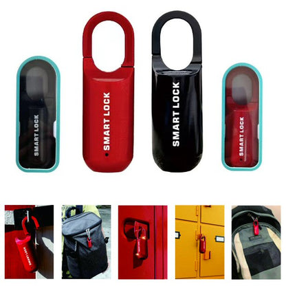 Smart Fingerprint Padlock Biometric Red for Luggage Suitcase Locker Waterproof Portable Keyless Lock Anti-Theft Lock  FoneFunShop   