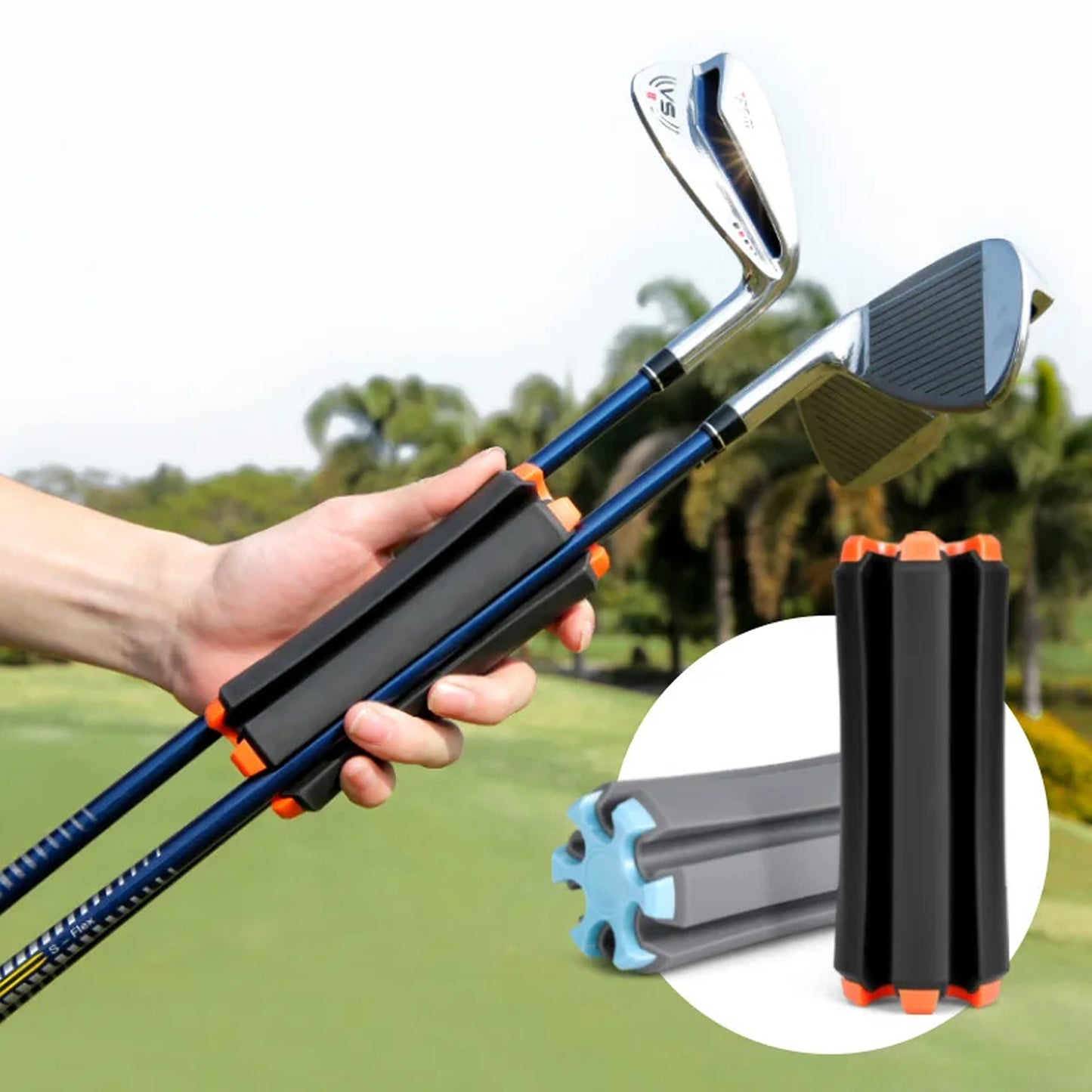 Portable Vertical Golf Club Holder Carrier Golf FoneFunShop   