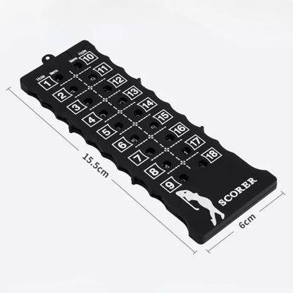 Portable 18-Hole Golf Scorecard Score Counter Black Golf FoneFunShop   