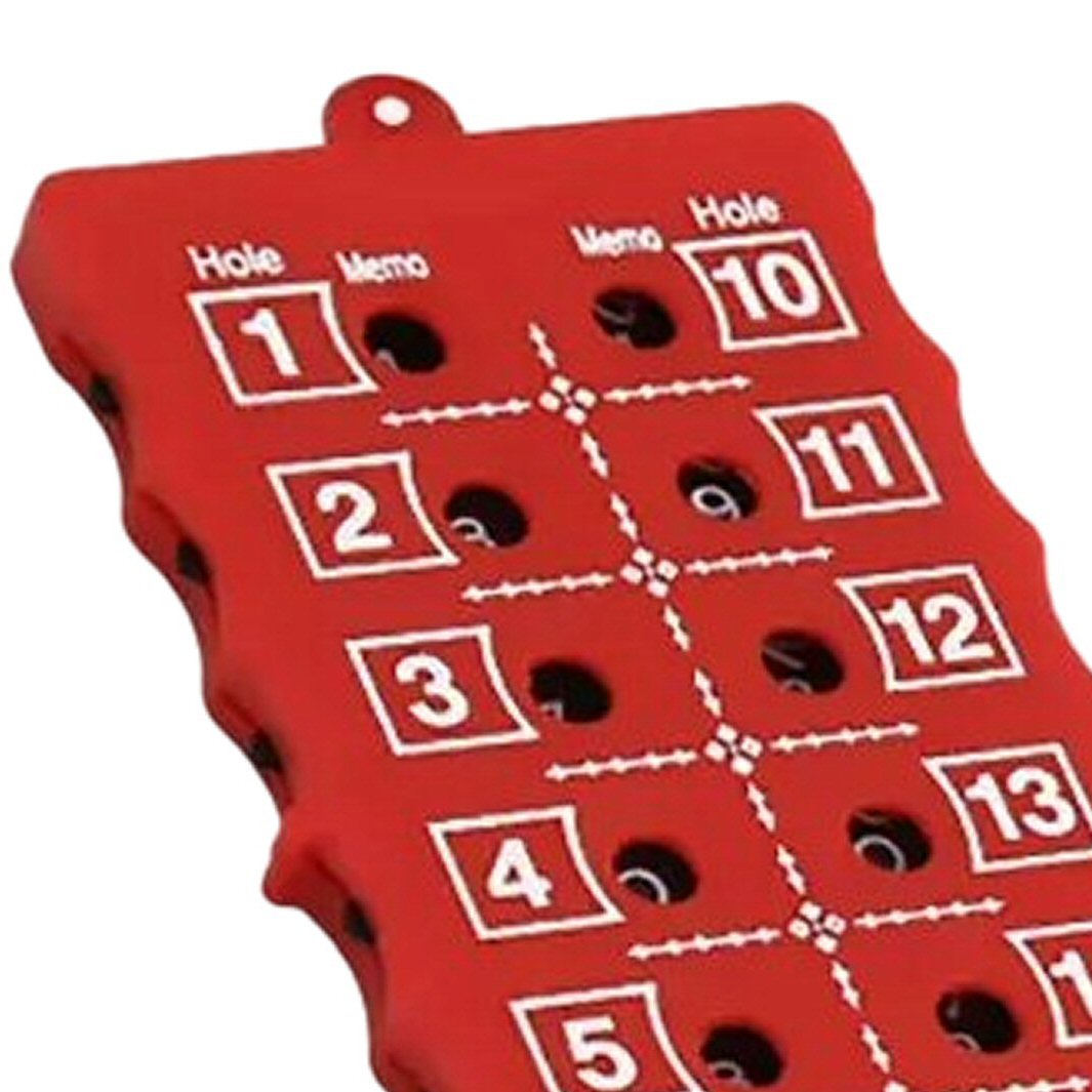 Portable 18-Hole Golf Scorecard Score Counter Red Golf FoneFunShop   