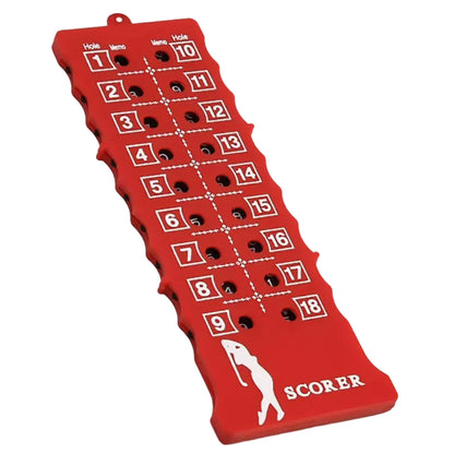 Portable 18-Hole Golf Scorecard Score Counter Red Golf FoneFunShop   