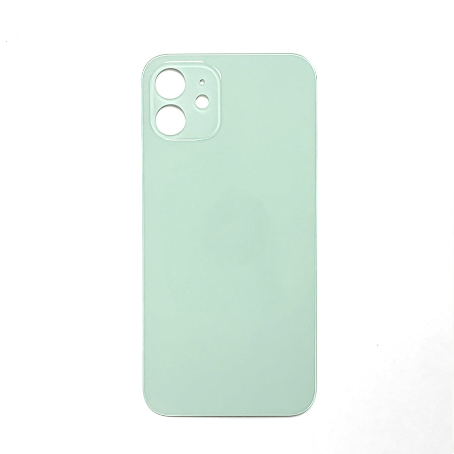 Glass Back For iPhone 12 Plain In Green Glass Back FoneFunShop   