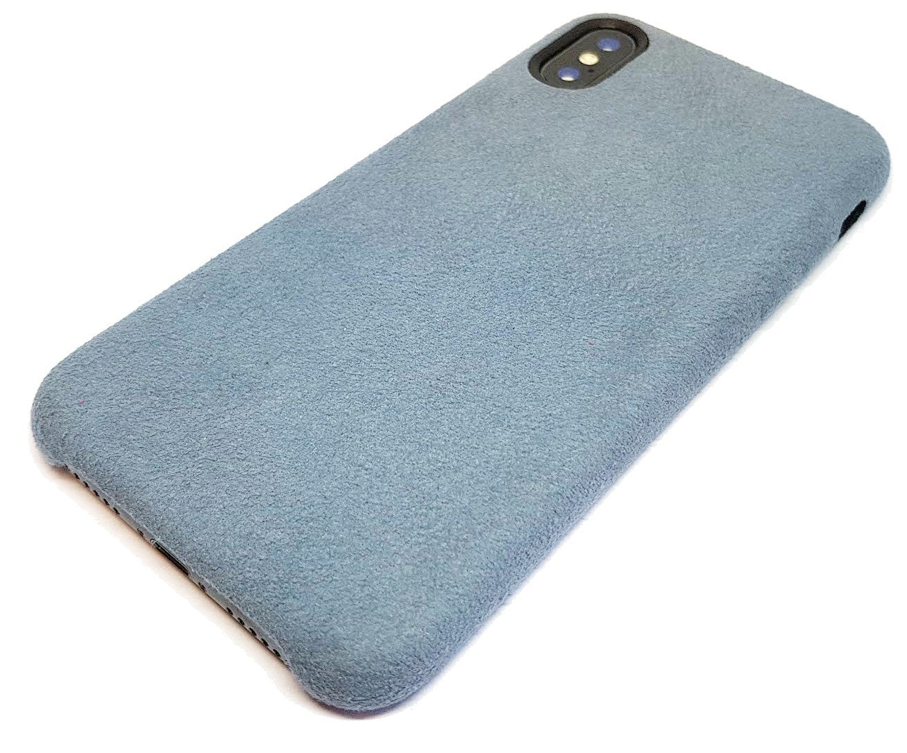 Case For iPhone X Smooth Velour Grey Case Cover FoneFunShop   