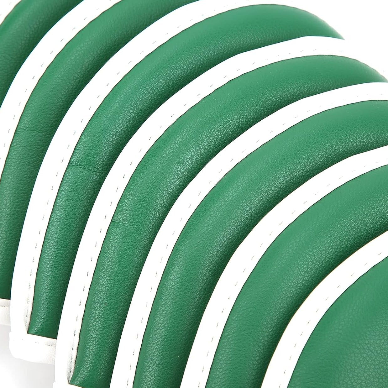 Golf Club Iron Head Covers Protector Headcover Set Green Jacket 10 Pcs Golf FoneFunShop   