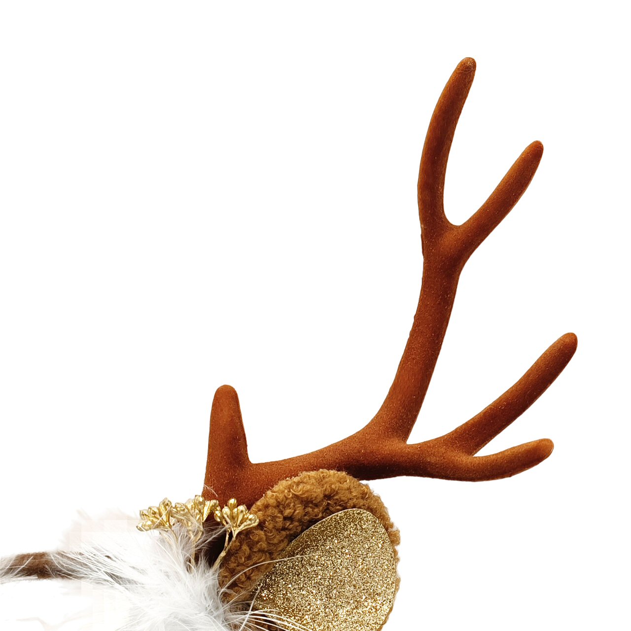 Reindeer Antlers Headband for Christmas Festive Brown Christmas FoneFunShop   