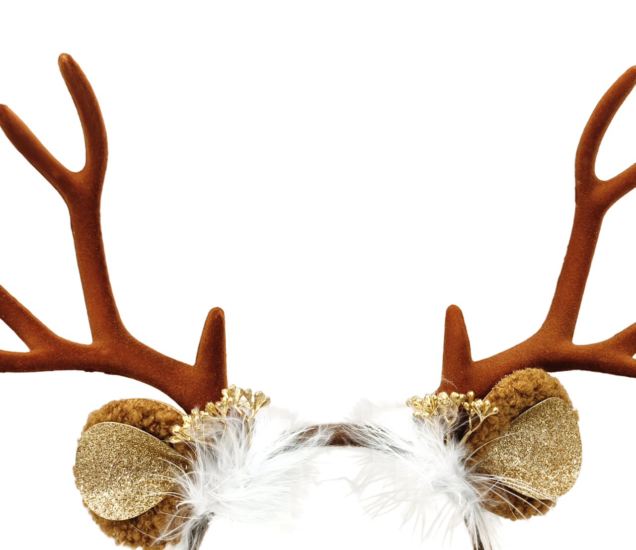 Reindeer Antlers Headband for Christmas Festive Brown Christmas FoneFunShop   