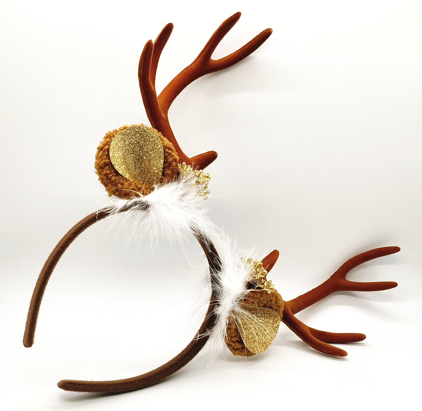 Reindeer Antlers Headband for Christmas Festive Brown Christmas FoneFunShop   