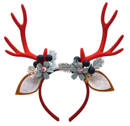 Reindeer Antlers Headband for Christmas Festive Red Christmas FoneFunShop   