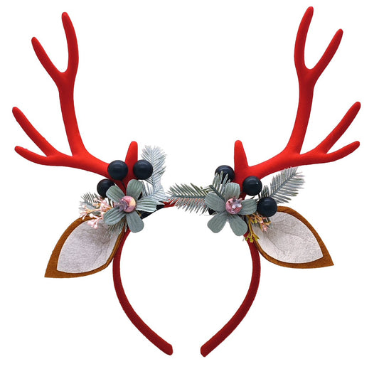 Reindeer Antlers Headband for Christmas Festive Red Christmas FoneFunShop   