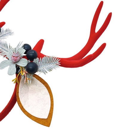 Reindeer Antlers Headband for Christmas Festive Red Christmas FoneFunShop   