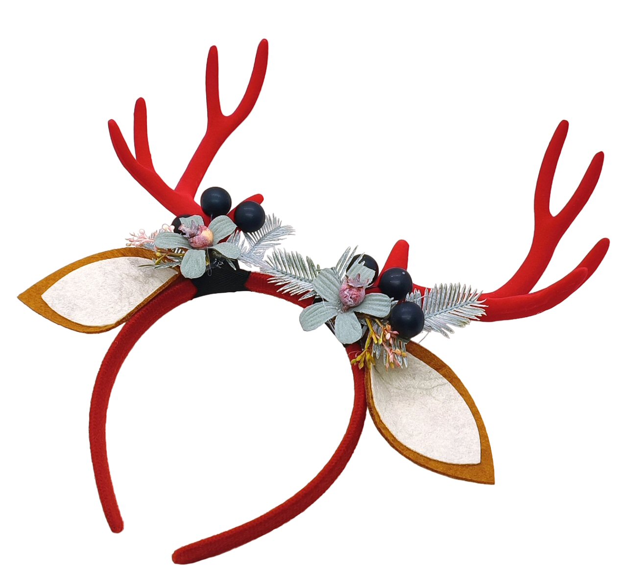 Reindeer Antlers Headband for Christmas Festive Red Christmas FoneFunShop   