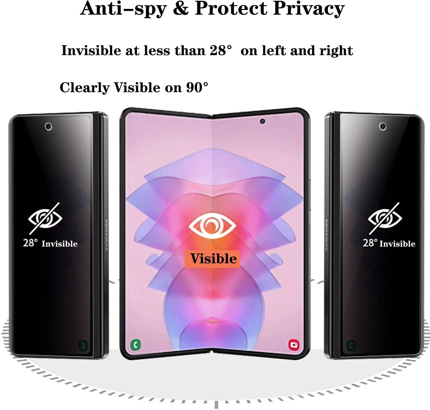 Privacy Screen Protector For Samsung Galaxy Z Fold Flip 6 5 4 3 Hydrogel Inner Out Screen Protector FoneFunShop   