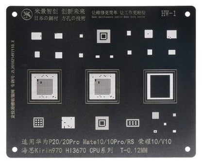 Reballing Stencil For Huawei P20 20Pro Mate10 10Pro RS 10 V10 CPU Mijing BGA Stencil FoneFunShop   