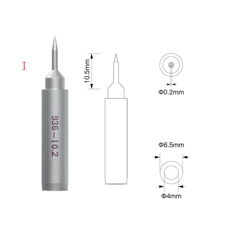 Superfine Straight Soldering Tip QianLi 936 I0.2 For Micro Soldering Solder FoneFunShop   