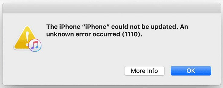 Error 1110 Fix Repair Service For iPhone  FoneFunShop   