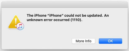 Error 1110 Fix Repair Service For iPhone  FoneFunShop   