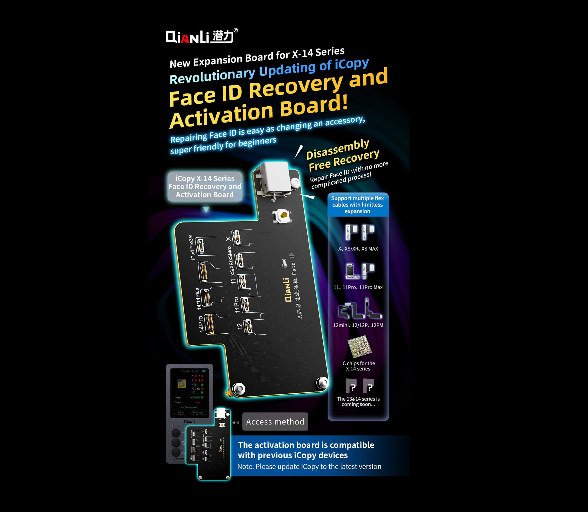 QianLi iCopy Face ID Recovery and Activation Board For iPhone X to 14 Activation FoneFunShop   