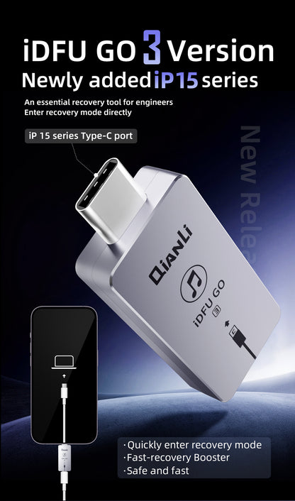 QianLi iDFU GO 3 For iPhone 15 Type-C Instant Recovery Mode Qianli FoneFunShop   