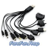 Universal 10 In 1 USB Charger For Mobile Phones Charger FoneFunShop   