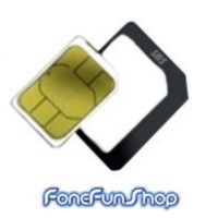 Nano Sim To Micro Sim Adapter (use nano sim card in a phone that uses micro sim) Sim FoneFunShop   