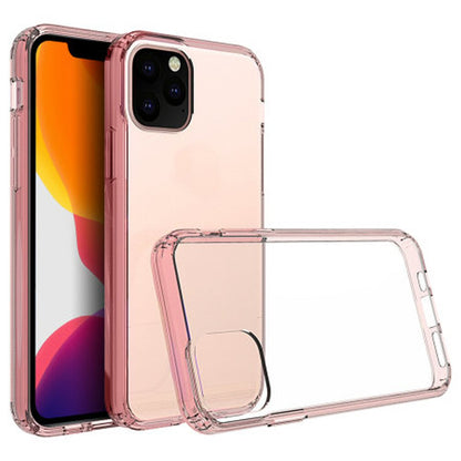 Case For iPhone 11 Pro Clear Silicone With Rose Gold Edge Case Cover FoneFunShop   