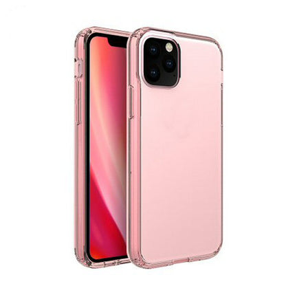 Case For iPhone 11 Pro Clear Silicone With Rose Gold Edge Case Cover FoneFunShop   