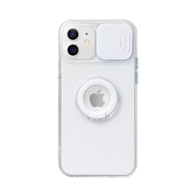 Case For iPhone 12 Pro Max in White Camera Lens Protection Cover Soft TPU Case Cover FoneFunShop   