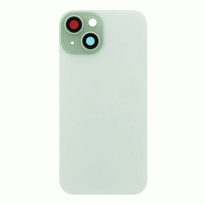 Glass Back For iPhone 15 Plus Green Battery Door Camera Lens Bezel Magnetism Ring + Metal Plate Plain Without Logo Battery FoneFunShop   