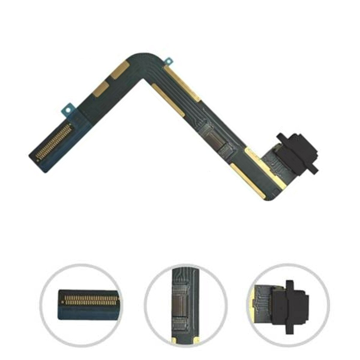 Charging Port For iPad 10.2 inch 7th 8th 9th Gen BLACK Charging Port FoneFunShop   