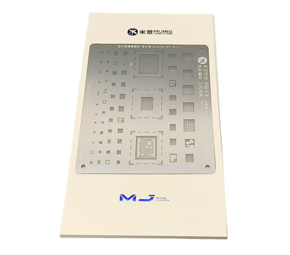 Mijing IPH-20 Reballing Stencil For iPhone 15 - T-0.12mm A16 A17 CPU Stencil FoneFunShop   